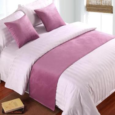 Imagem de Cachecol de corredor de cama de veludo macio cachecol colcha de cama de luxo capa de cama protetor de cama para quarto hotel decorativo para pé da cama queen king size toalha de extremidade de cama