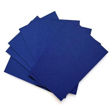 Imagem de ITZAMNA Mini cartolina de 8,9 x 5 cm, 230 g/m², para artesanato, scrapbook, etiquetas, desenho, cartões de notas, pacote com 100 unidades azul-marinho