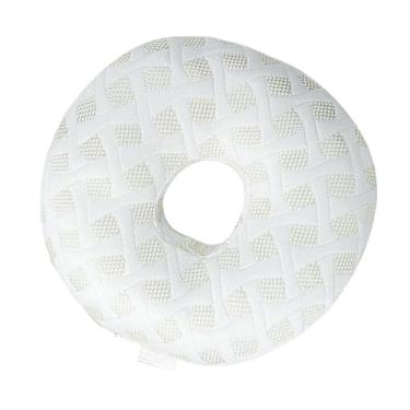 Imagem de Bothyi Travesseiro de dormir lateral em formato de O, 12" Protetor auricular confortável para uso com fones de ouvido, brincos e relaxamento, Branco