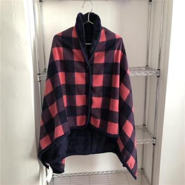 Imagem de Ponchos De Cadeira De Rodas Quentes Com Capuz Casacos Sem Mangas Para Adultos, Cobertor De Cadeira De Rodas De Inverno Capa De Aquecimento Cobertor De Lazer Multiuso Capa De Flanela Macia G, F