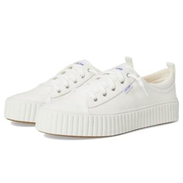 Imagem de Sperry Tênis feminino com cadarço plataforma Pier Wave, Branco, 36