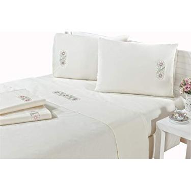 Imagem de Jogo De Lençol Melinda Casal King Size 04 Peças, Mellindre, Tecido: Percal 150 Fios 100% Algodão., Tabaco King, Sofisticata 2018-2216