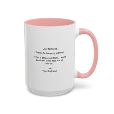 Imagem de Caneca de café para namorada, presente para ela, aniversários, ideia de presente de aniversário, tamanhos de 325 g e 425 g, copo Dear Girlfriend
