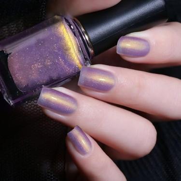 Imagem de Wimocasy Esmalte de unhas de secagem rápida, 8 ml, brilho holográfico, esmalte, esmalte, para arte de unhas, #36