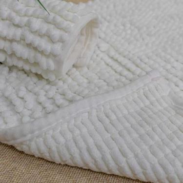 Imagem de Tapete para Banheiro Bolinha Soft 38x58 Branco - Rozac