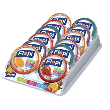 Imagem de Bala Flopi  Sortida Lata com 12 unidades de 40g - Florestal