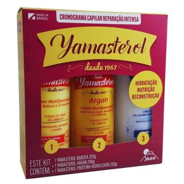 Imagem de Kit Cronograma Capilar Yamasterol Reparação Intensa 3 Unidades 200ml C