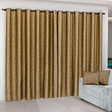 Imagem de Cortina Atena 4M X 2,80M Jacquard Semi Blackout