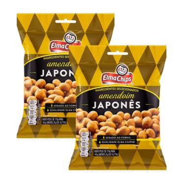 Imagem de Kit 2 Amendoim Elma Chips Japonês 145g