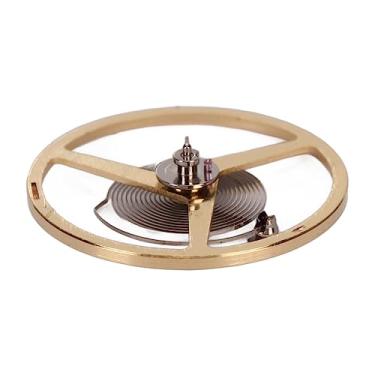 Imagem de Zhjvihx Vista a Roda de Balanço, Alavanca de Mola Assistir a Parte de Cabelo da Roda de Balanço para Substituição para Reparadores de Relógios