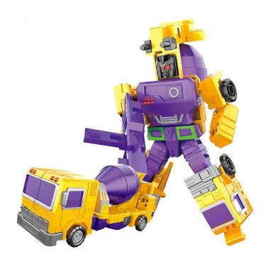 Imagem de As figuras de ação do trator e do robô se combinam em 1 robô gigante, 