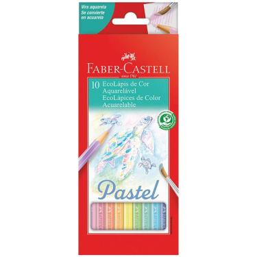 Imagem de Lápis 10 cores pastel aquarelável 120210P Faber-Castell