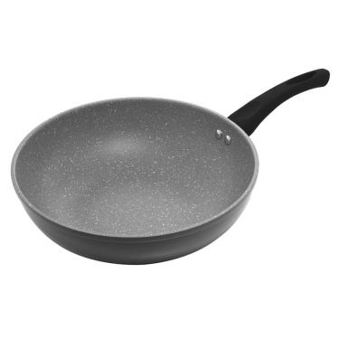 Imagem de Frigideira Wok Indução 28cm Rev Cerâmico Cinza Granilite Lyor