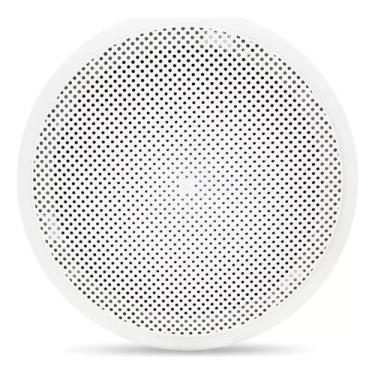 Imagem de Arandela Redonda Branca De Gesso Tela Som Ambiente 70w Leson