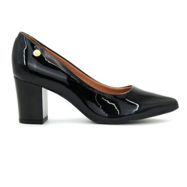 Imagem de Sapato Feminina Vizzano 1290.500 Scarpin Salto Grosso Alto Social, 37,