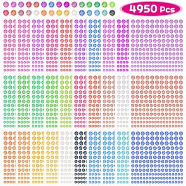 Imagem de Adesivos de strass Anezus 4950 unidades em adesivo em gemas