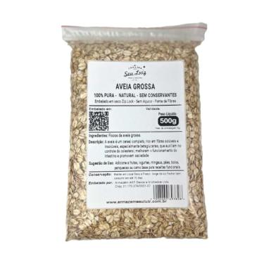 Imagem de Aveia Grossa em Flocos 500g Armazém Seu Luiz