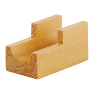 Imagem de AFXGUSD Suporte para Tacos de Sushi, Suporte para Servir Tacos, Suporte para Sashimi de Madeira, Suporte para Enrolar à Mão Feito de Madeira de Pinho Lisa Par, 9.3 Cm X 4.9 Cm X 5