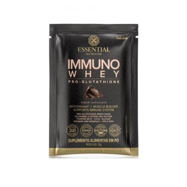 Imagem de Immuno Whey Pro Glutathione Sachê 25g - Chocolate 31g - Essential Nutr