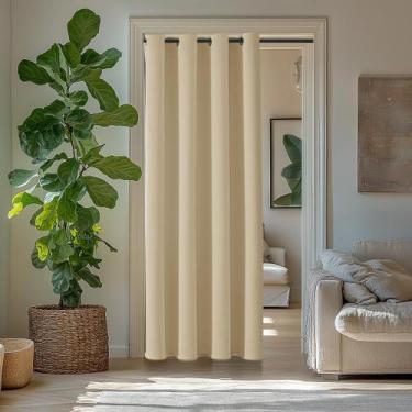 Imagem de Cortinas Blackout ChrisDowa Biscotti Beige 86x203cm 1 painel