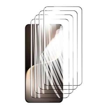 Imagem de 4 protetores de tela para Honor Magic7 Magic 7, vidro temperado cristal 9H alumínio de alta qualidade antirriscos capa amigável impressão digital (preto)