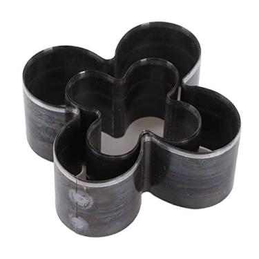 Imagem de ZJchao Matrizes de Corte de Couro, Conjunto de Cortador de Couro Em Forma de Flor de 2 Peças, Ferramenta de Corte de Conjunto de Perfurador Oco Molde de de de Flor Liga de Aço Nitidamente Em Forma de de 4 Folhas