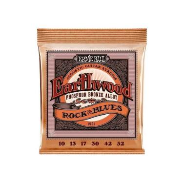 Imagem de Encordoamento 010"-052" P-violão Aço Earthwood Rock And Blues Phosphor Bronze Ernie Ball P02151