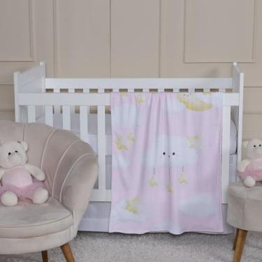 Imagem de Manta Soft Estampada Baby 0,75 x 1,00 Quarto Bebê Aconchegante Criança