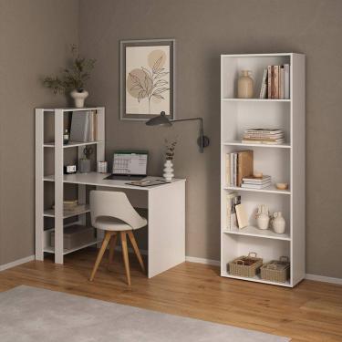 Imagem de Conjunto Sala de Estar: Escrivaninha Match + Estante Multy