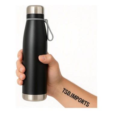 Imagem de Garrafa Térmica Inox 1Litro Squeeze Academia Água Gelada