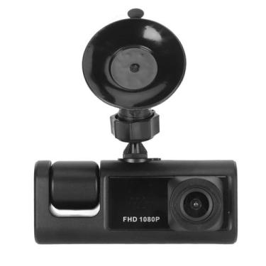 Imagem de Gravador de carro Dash Cam Pomya dianteiro traseiro interno de 3 canai