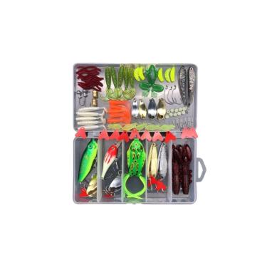 Imagem de Kit 94 Iscas Camarão Artificiais Robalo Tucunaré Corvina