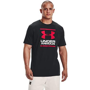 Imagem de Under Armour Camiseta masculina de manga curta Global Foundation, Preto (001)/Vermelho, G