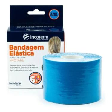Imagem de Protape Bandagem Elastica Adesiva Incoterm Azul. Incoterm