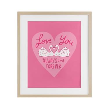 Imagem de Stupell Industries Impressão emoldurada Always & Forever Swans Birch sob vidro, design de Juliet Meeks, 53 x 43 cm