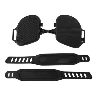 Imagem de Pedais de Bicicleta Exercícios, Tiras Ajustáveis, Superfície de Prova de Deslizamento, Clipes de Dedão Com Forte Capacidade de Rolamento de Carga, Design Ergonômico para Várias