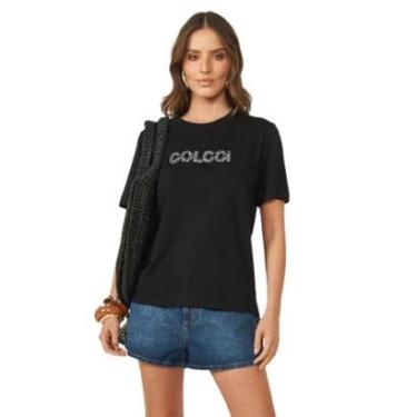 Imagem de Blusa Colcci Manga Curta Com Aplicação-Feminino