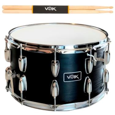 Imagem de Caixa Bateria Voik 14x8 Madeira CB14 + Baquetas 7A (All NIgth)