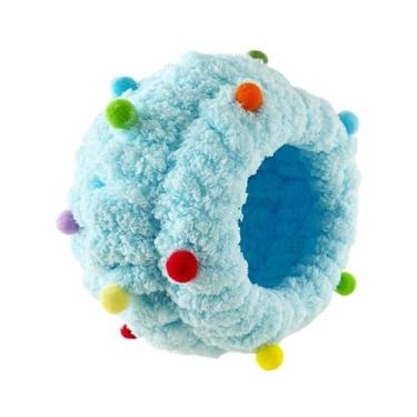 Imagem de KiBcsLic para pássaros, casinha pequena para criação de periquitos-sol, cama elegante para agapornis, fácil de limpar, aconchegante casinha para pássaros, Azul