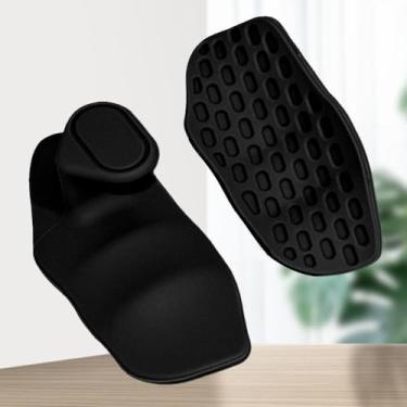 Imagem de 1 pacote com alças antiderrapantes para treino, design ergonômico para levantamento de peso, pull-ups e treinamento de academia, para homens e mulheres, preto