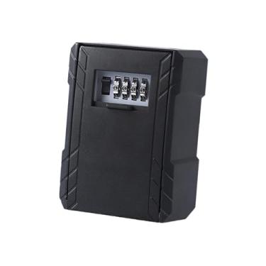 Imagem de RNXRZANK Cofre para Chaves Reservas, Compacto, Versátil, Impermeável, para Montagem Na Parede, com Fechadura de Combinação, Ideal para Casas E Hotéis, Preto, Tamanho real