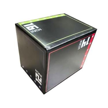 Imagem de Pegciuho Equipamento de Exercício de Salto Pliométrico de Alta Densidade, Treinamento de Força Multifuncional, Caixa de Degraus para Academia de Ginástica