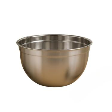 Imagem de Tigelas Inox Bowl Multiuso Profissional Redonda Saladeira Confeitaria (1 Tigela 28 cm)