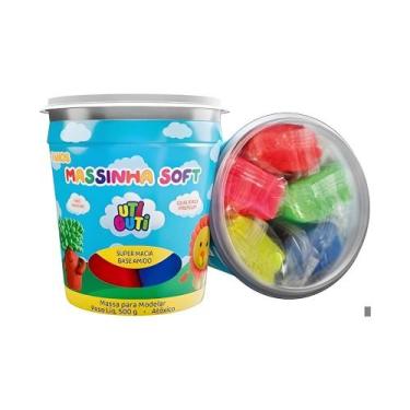 Imagem de Massa para Modelar Utiguti Colorida 100g em 5 Cores Tradicional - UTI 