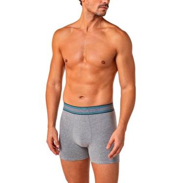 Imagem de Cueca Boxer Lupo 00784-063 Masculina Algodão Com Elastano T. P/GG, M, 