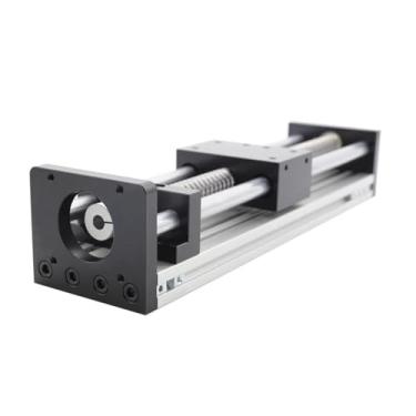 Imagem de Parafuso de esfera para carpintaria guia linear trilho de movimento deslizante CNC manual módulo atuador eixo linear mesa traço ferramenta de gravação de viagem (kit, curso de 200 mm)