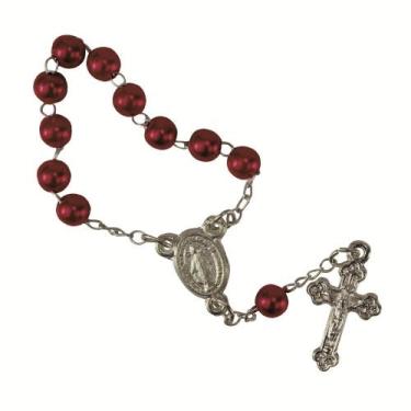 Imagem de 25 Mini Terços Lembrancinha Devoção em Pérola - SJO Artigos Religiosos