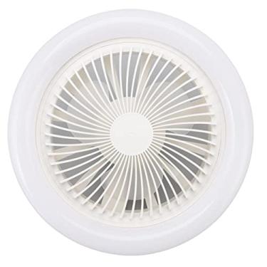 Imagem de HEEPDD Luz de Ventilador de Teto, Luminária de Ventiladores de Teto Com 3 Configurações de Velocidade e Lâmpada E27, Design Altamente Transparente para Quarto, Sala de Estar, Luz de Ventilador de de