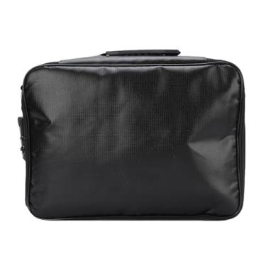 Imagem de AUNMAS Estojo Seguro à Prova de água Com Trava para Documentos, Bolsa de Arquivo à Prova de Fogo Com Trava de Combinação para Passaportes e Objetos de Valor, Ideal para Armazenamento Doméstico e de