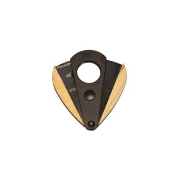 Imagem de Xi Phantom Tamarind Cortador de Charutos Premium, Dupla Guilhotina, Lâminas em Aço Inox Preto, Corta até 60 Ring